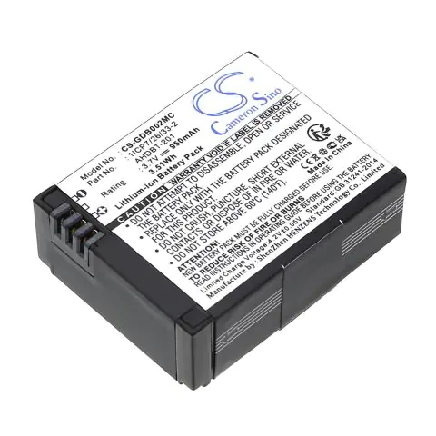 Батерия за камера GO PRO Hero 3, HERO 3 Plus AHDBT-201 3,7V 950mAh LIIon Cameron Sino, (35939747)