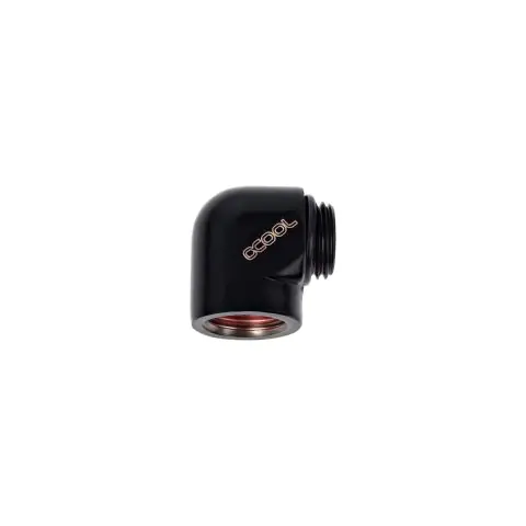 L-конектор Alphacool HF, G1/4 външна - вътрешна резба, Черен мат, (35936842)