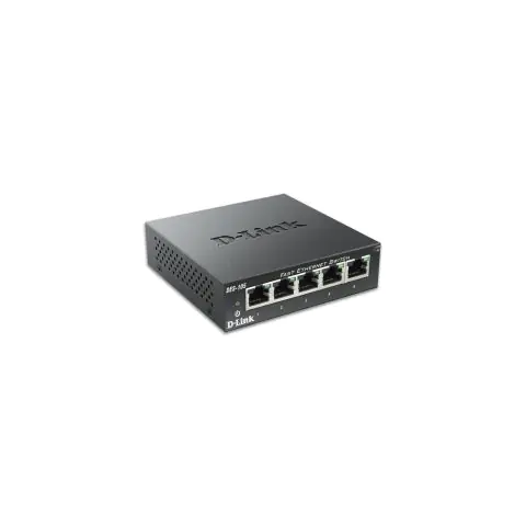 Суич D-Link DES-105/E, 5 портов 10/100, метален корпус, (35933020)