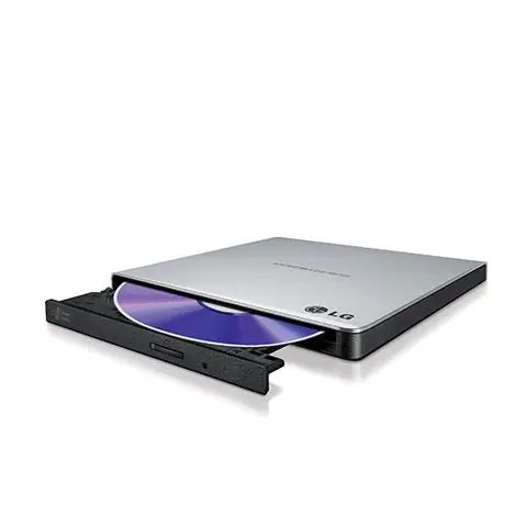 Външно USB DVD записващо устройство LG GP57ES40, USB 2.0, сребърно сиво, (35932651)