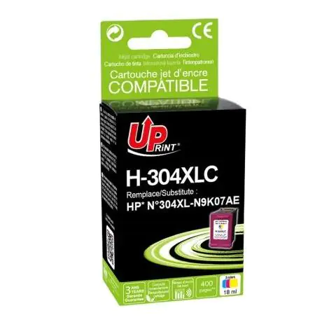 Мастилница UPRINT HP 304XL, HP DJ 2620/2630/ 3750/ 3760/ 3762, 400 копия, Color, (35935947)