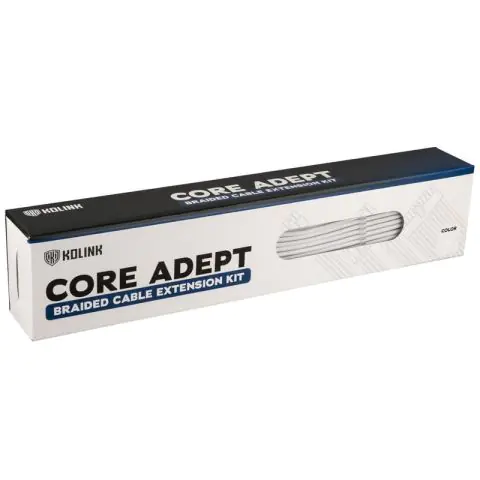 Комплект оплетени кабели Kolink Core, White, (35935756)