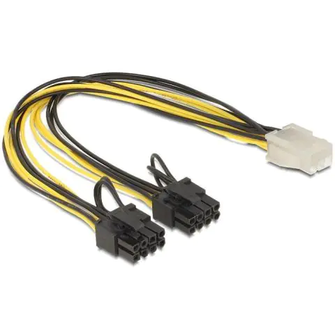 Кабел DeLock PCI Express power 6 pin женско > 2 x 8 pin мъжко, 30 cm, (35934086)