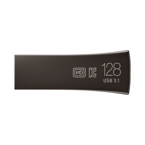 USB памет Samsung BAR Plus, 128GB, USB-A, Titanium Gray, (35937388)