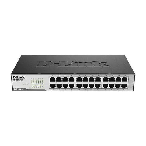 Суич D-Link DES-1024D/E, 24 портов 10/100, Desktop, rack mount, (35933272)