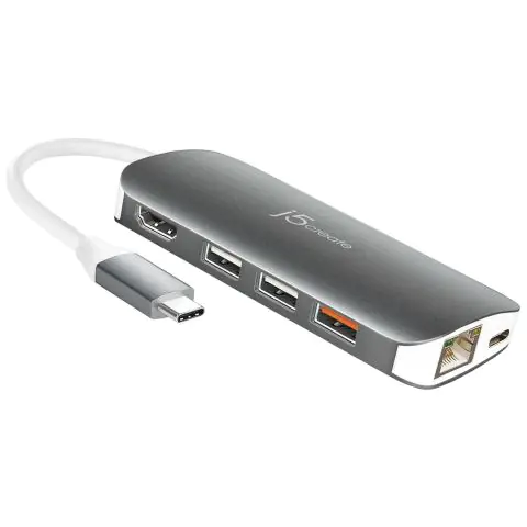 Докинг станция j5create Multi-Port JCD383, USB, HDMI, Ethernet, SD, microSD, (35936651)