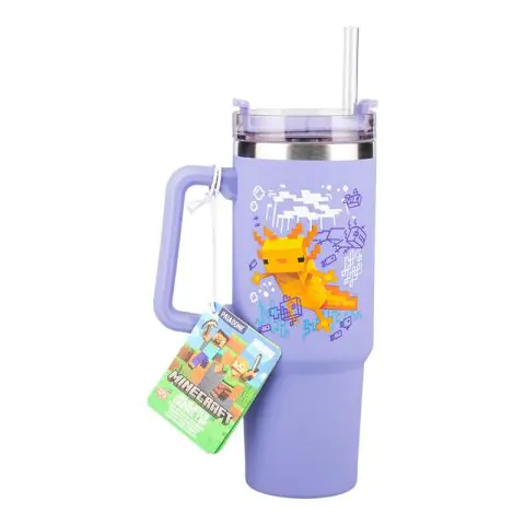 Чаша Paladone: Minecraft - Purple 900ml Multiway Travel Cup Straw, PP14948MCF, (35939704)