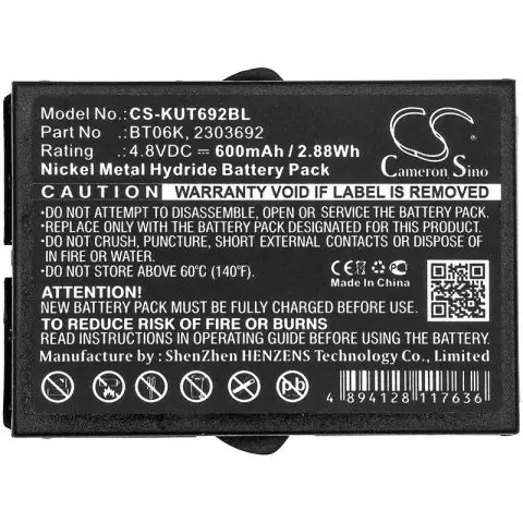 Батерия за дистанционно управление за кран IKUSI CS-KUT692BL NIMH 4,8V 600mAh Cameron Sino, (35936504)