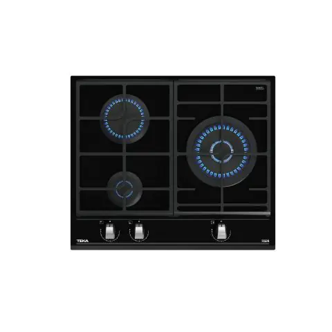 Стъклокерамичен газов плот GZC63310XB, 3 горелки, ExactFlame, (35948866)