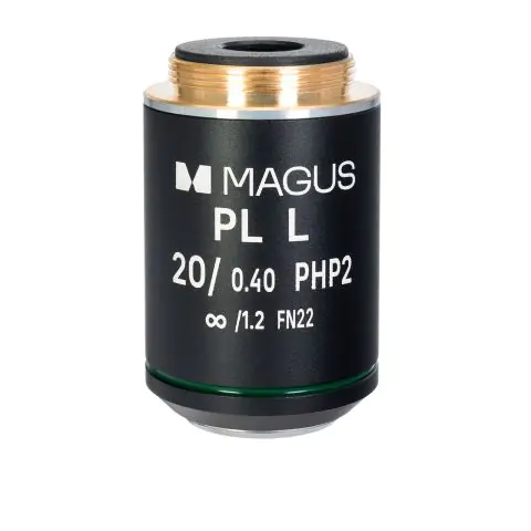 Обектив MAGUS 20HP 20х/0,40 Plan L phase PHP2 ∞/1,2 WD 8,0 mm, (35949259)
