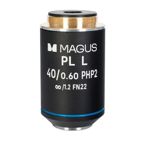 Обектив MAGUS 40HP 40х/0,60 Plan L phase PHP2 ∞/1,2 WD 3,5 mm, (35949260)