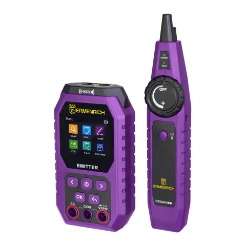 Тестер за кабели Ermenrich Ping SM75 с мултиметър, (35949368)