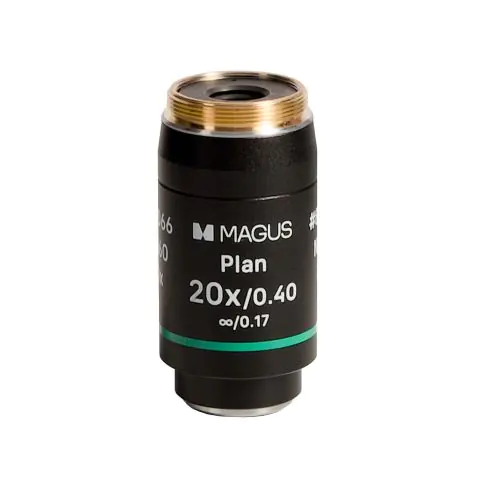 Обектив MAGUS 20PL60 Plan 20х/0,40 ∞/0,17 H 60 mm, (35949472)