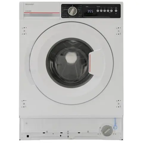 Пералня за вграждане Sharp ES-NIB814BWNA-EE , 1400 об./мин., 8.00 kg, A , Бял, (35949950)