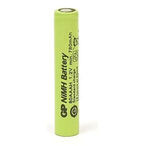 Акумулаторна Батерия GP R03 AAA 80AAH-B 800mAh NiMH 1 бр. BULK Industrial, (35933270)