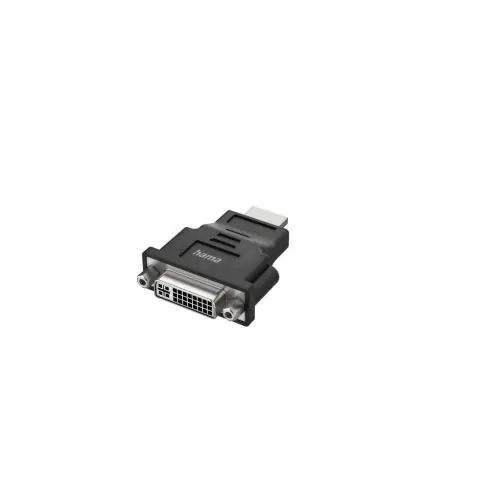 Адаптер HAMA, HDMI мъжко - DVI женско, Ultra-HD 4K, Черен, (35935454)