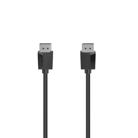 Кабел HAMA 200696, DisplayPort мъжко - DisplayPort мъжко, 1.5 m, Ultra-HD 4K, Двойно-екраниран, Черен, (35934177)