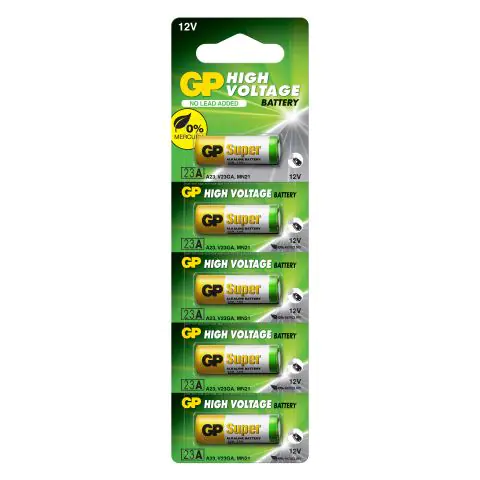 Алкална батерия GP 12 V /5бр./pack цена за 1 бр./ за аларми А23, (35932512)