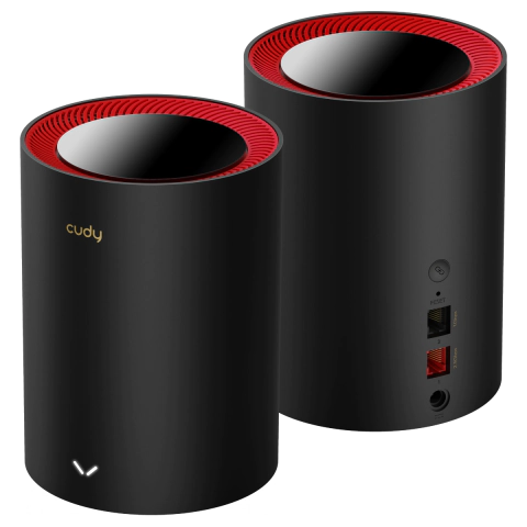 Безжична MESH система Cudy M3000, 2 броя, AX3000 Dual Band, 2.4/5 GHz, 574 - 2402 Mbps, (35937002)