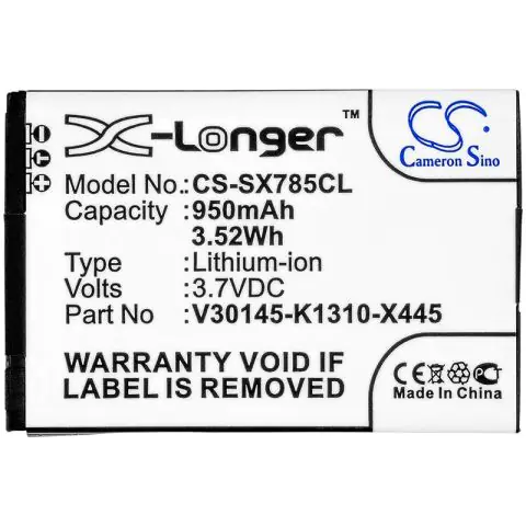 Батерия за телефон Siemens Gigaset SL780 3,7V 950mAh LiIon CAMERON SINO, (35938196)