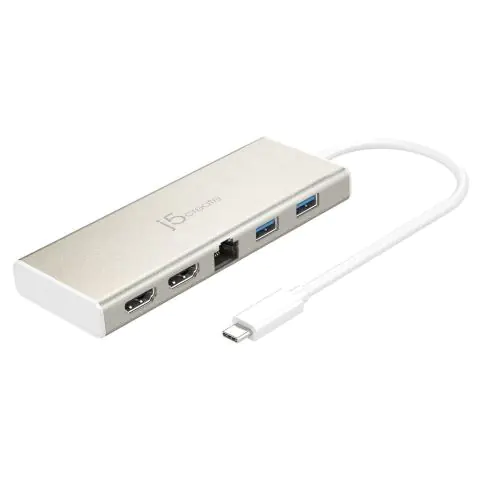 Докинг станция j5 create JCD381, USB-C, 2x HDMI, USB 3.1, PD 2.0, LAN, (35933349)