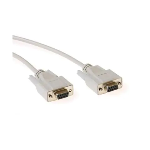 Кабел ACT AK2316, RS232 женско - RS232 женско, 3 м, 9 pin, Бял, Булк, (35934016)
