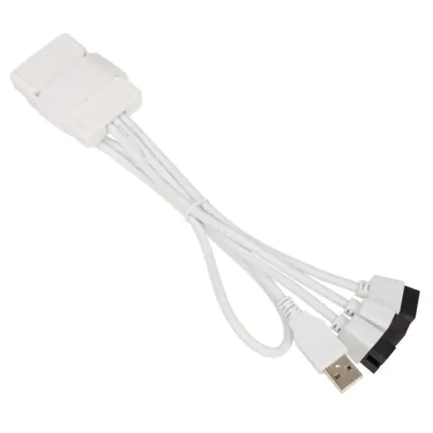 USB Хъб Lian Li PW-U2TPAB USB 2.0 1-към-3 Hub - Бяло, (35937460)