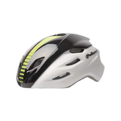 Аксесоар за велосипед Polisport, каска AERO ROAD (M=54/58), WHITE MATTE/BLACK GLOSS/FLUO YELLOW - 8739800002 Каски, 25468