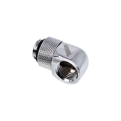 Въртящ се L-конектор Alphacool Eiszapfen, G1/4 AG auf G1/4 IG, Сребрист, (35936414)