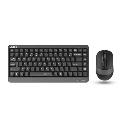 Комплект клавиатура и мишка A4TECH Fstyler FGS1110Q, Безжичен, Сива, (35937745)