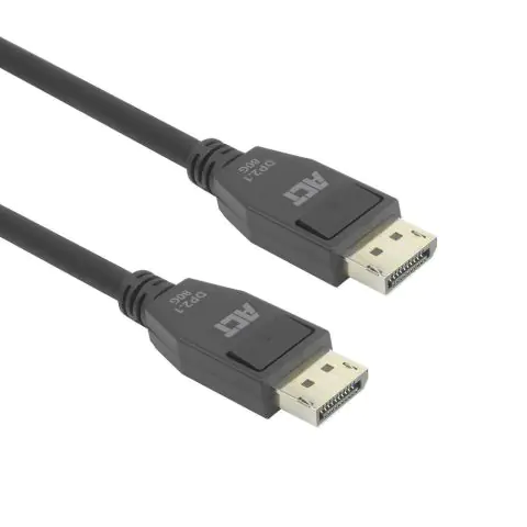 ACT Кабел Display port 2.1 мъжко-мъжко,8К@60Hz,4k@240Hz, 2м, черен, (35939965)