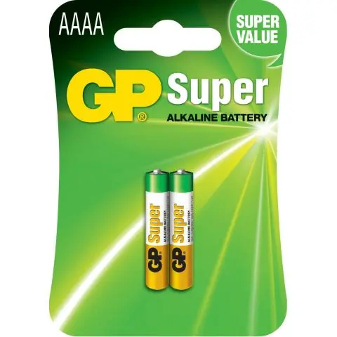 Алкална батерия GP 1.5V AAAA LR61- 2бр. в опаковка GP, (35932523)