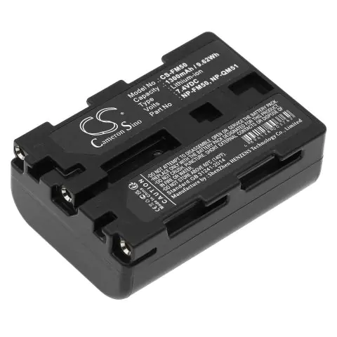 Батерия за фотоапарат SONY NP FM50 LiIon 7.2V 1300mAh Cameron Sino, (35939769)