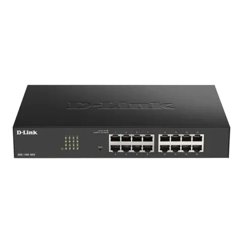 Суич D-Link DGS-1100-16V2, 16 портов 10/100/1000 Gigabit Smart Switch, управляем, (35934279)