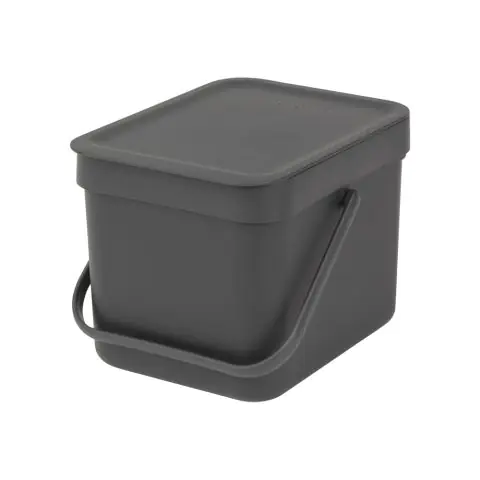 Кош за смет за разделно събиране Brabantia Sort&Go 6L, Grey, (35941064)