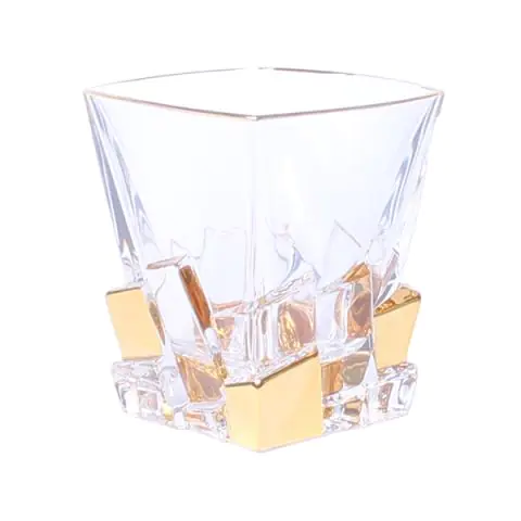 Чаша за уиски Bohemia 1845 Crack Gold 310ml, 6 броя, (35946734)