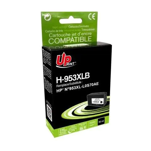 Мастилница UPRINT L0S70AE, HP 953XL, OfficeJet Pro 8210/8710/7720, 50 ml, Black, (35933704)