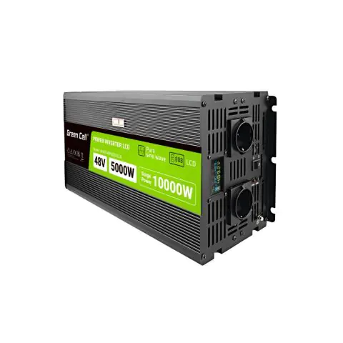 Инвертор GREEN CELL, 48/220V, DC/AC, 5000W/10000W,INVGCP5000LCD LCD чиста синусоида, (35937552)