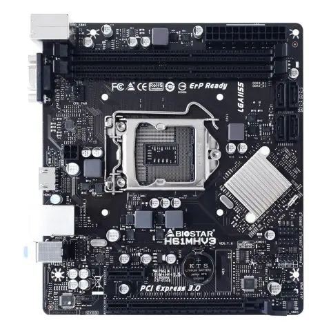 Дънна платка BIOSTAR H61MHV3, Intel H61, sock. 1155, Ver 7.0, (35935253)