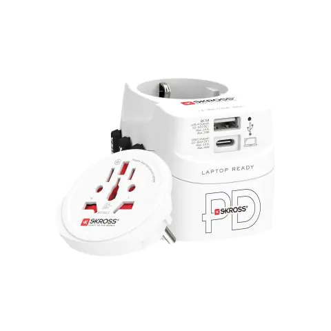 Адаптер SKROSS PRO Light USB, 1.302474, World, Бял, (35937596)