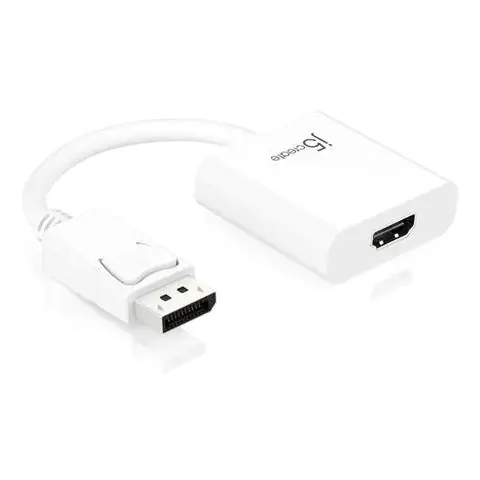 Адаптер j5create JDA154, DisplayPort мъжко - HDMI женско, 90 мм, (35933577)