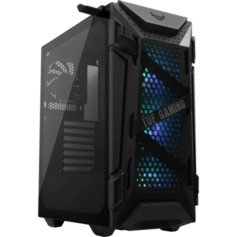 Кутия ASUS TUF Gaming GT301, Mid-Tower, Aura Sync ARGB, Черна, (35933842)