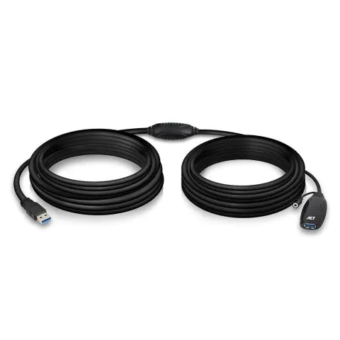 Кабел ACT AC6110, USB-A мъжко - женско, 10 м, (35936208)