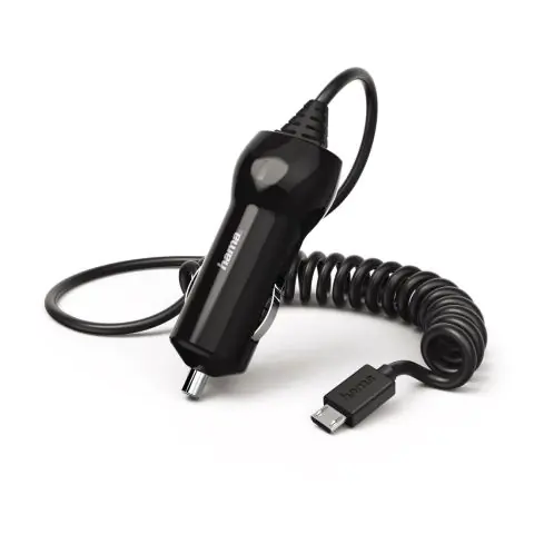 Зарядно за кола HAMA, 10-24V, Micro USB, 1.2 A, Черен, (35933643)