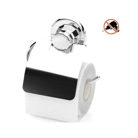 Поставка за тоалетна хартия с капак TEKNO TEL DM 238, 15х5х15 см, Вакуум, Хром, (18303)