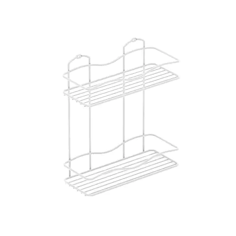 Поставка за баня TEKNO TEL BK-012W 2 нива бяло, (18586)
