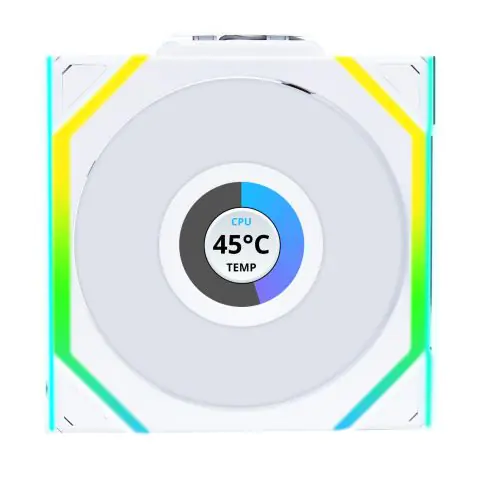 Вентилатор Lian Li UNI FAN SL Wireless LCD Reverse Blade ARGB PWM - 120 mm Бял, (35939407)