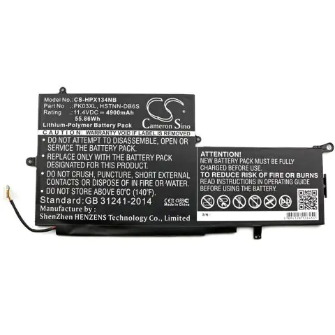 Батерия за лаптоп HP HSTNN-DB6S PK03XL for Spectre Pro X360, 11,4V 4900mAh CAMERON SINO, (35939764)