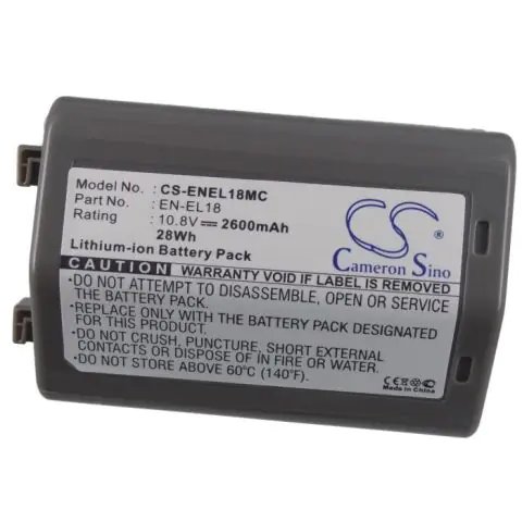 Батерия за апарат NIKON D4,D5,D500,D800 EN-EL18MC 10.8V 2600mAh LiIon Cameron Sino, (35939772)