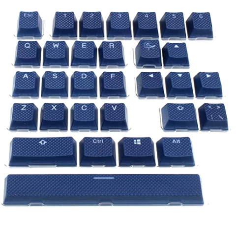 Капачки за механична клавиатура Ducky Navy 31-Keycap Set Rubber Backlit Double-Shot US Layout, (35934579)